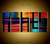 Pipe Dream Modern abstract digital giclee painting on canvas