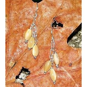 Click here to buy Mother-of-Pearl Dangle Earrings by Peace Unique.