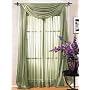 Lola Sheer Window Curtain Panel - 63 or 95 Inch