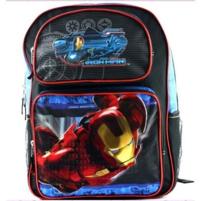  Marvel Iron Man 2 War Machine Large School BackPack; Offically Licensed Ironman Back Pack, Great Gift Idea
