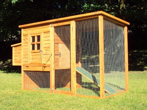 Giant Hartwell Chicken Coop Green Roof, Hen House, 