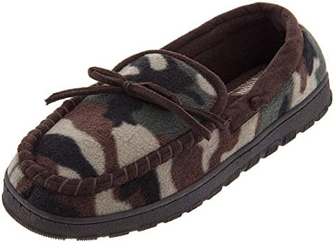 Northern Trail Mens 8-13 Camouflage Fleece Moccasion Slippers 12