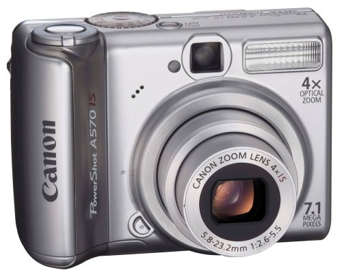 Canon PowerShot A570IS 7.1MP Digital Camera with 4x Optical Image Stabilized Zoom