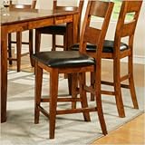 Mango Counter Height Dining Chair in Light Oak [Set of 2]