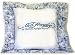 Ed Hardy Tiger Blue on White Euro Sham