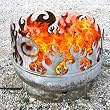 30 Inch Beach Burner Portable Bonfire Handcrafted Steel Firepit