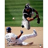 Steiner Sports MLB Colorado Rockies Troy Tulowitzki 2008 Double Play vs Dodgers 16 x 20-inch Photo