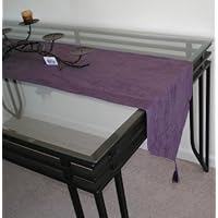 Double Layer Bonded Micro Suede Table Runner 15x72', Purple