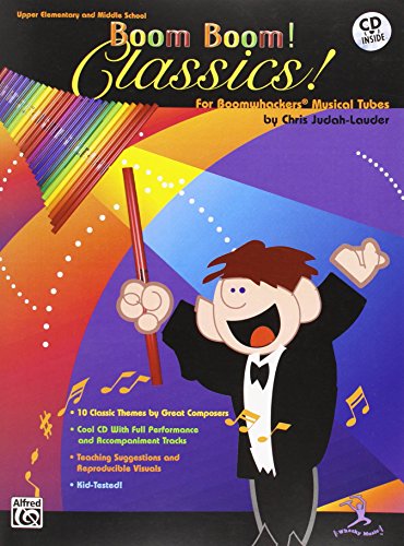 boom boom classics for boomwhackers musical tubes book  cd