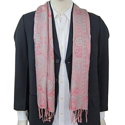 Mens Fashion Neck Scarves Silk Anniversary Gift 14 x 65 inches (ssmf132)