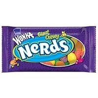 Wonka Nerds Giant Chewy Candies, 1.8-Ounce Bag (Pack of 24)