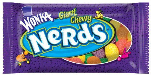 Wonka Nerds Giant Chewy Candies, 1.8-Ounce Bag (Pack of 48)