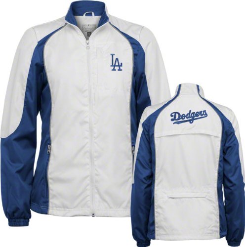 Los Angeles Dodgers Women's Full Zip Color Blocked Royal Jacket