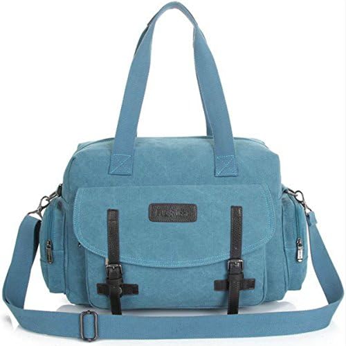 Xiebag Men's Cross Body Retro Messenger Canvas Shoulder School Travel DSLR Bag Blue