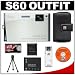 Nikon Coolpix S60 10 Megapixel Digital Camera (Arctic White) with 5x Optical Zoom + EN-EL10 Battery + Leather Case + Accessory Kit