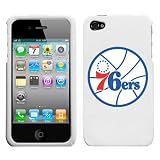 iPhone 4 4S Philadelphia 76ers White Superior Snap on Hard Cover