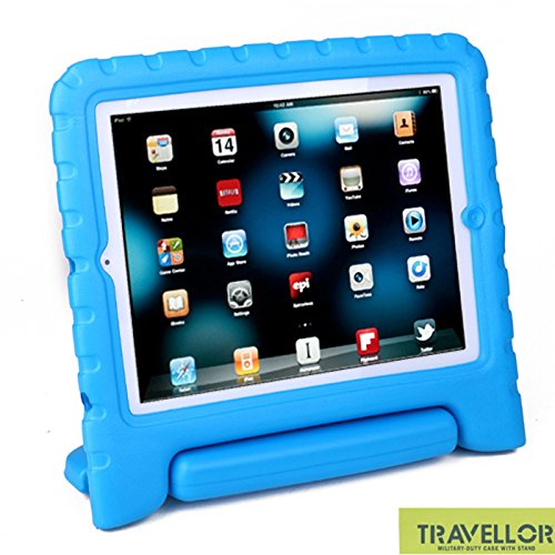 Amazon.com: Travellor Hot Kids Freindly Silicone Freestanding Handle Case for Ipad 2/3/4 Ipad Air Ipad Mini (Original & Retina)- Rainproof Sandproof Dustproof Shockproof (iPad 2/3/4, Blue): Computers & Accessories