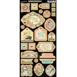 Graphic 45 Come Away with Me Decorative Chipboard