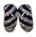 Traveller® Schmuck Ohrclip Halbcreole blau emailiert - rhodiniert mit Swarovski-Kristallen