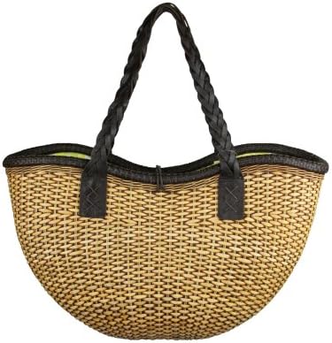 Yul Taylor Womens Walnut Brown Santorini Carry-All Tote Bag