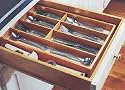 Lipper International 377 Beechwood Flatware Tray