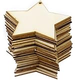 25pcs Blank Star Embellishments for DIY Crafts 8x8cm