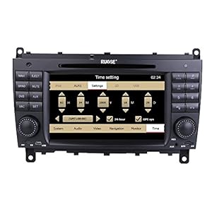Rupse For Benz CLK W209 220 / CLS W219 Indash Car DVD Player With 7 Inch HD touchscreen Video Monitor GPS Sat Navi Navigation System / RDS / iPod / Can-Bus / Steering wheel control / tooth handsfree review