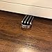 SleekStopper SW-041C Decorative Stainless Steel Door Stopper with Rubber Treads and Metal Handle