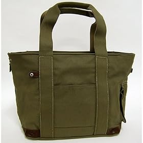 【クリックで詳細表示】4号帆布 トート M カーキ PE58