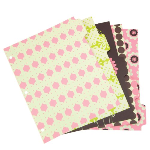 Wilson jones recycled bliss dividers, 5-tab, assorted d…