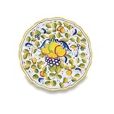 Handmade Miele Ceramic Dinner Plate From Italy