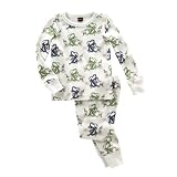 Tea Collection Dragon Print Sleepwear Set, Milk, 12-18 Months