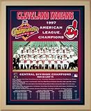 1997 American League Champions Cleveland Indians Championship Team Photo Plaque (you choose color & size)