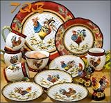 Chanticleer Rooster - Salad Plate Set of 4 - by Julie Ueland #37871