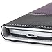 Fosmon Caddy Series Leather Wallet Case for Samsung Galaxy S4 IV / I9500 (White - Purple - Black)