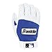 Franklin Sports Batting Gloves - Pro Classic Adult + Youth Batting Gloves Pair - Baseball + Softball Pairs - Pearl/Royal - Adult X Large