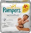 Pampers - 81254645 - Lingettes Sensitive - 4 x 56 Lingettes