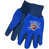 NBA McArthur Oklahoma City Thunder Two-Tone Utility Gloves - Royal Blue-Navy Blue