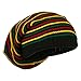 Rasta Striped Multi Deep Beanie - Rasta