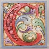 Jim Shore Heartwood Creek Monogram Letter C Figurine 4013215C