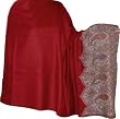 Shawls and Scarves Antique Paisley Embroidered Wrap 84 x 40 inches (psley314)