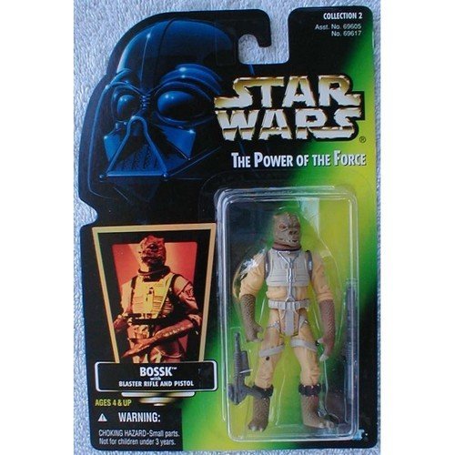 Star Wars Power of the Force Green Card Bossk Action Figure Star Wars Power of the Force Green Card Bossk Action Figure