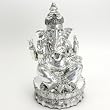Silver Finish Resin Ganesh Statue - Free Shipping