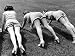 Women Doing Pushups at Rose Dor Farms, a Weight Loss Camp Photographic Poster Print by Alfred Eisenstaedt, 16x12