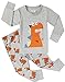 Boys Pajamas Dinosaur 100% Cotton 2 Piece Kids Sleepwear Toddler Clothes Pants Set
