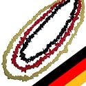 DREI farbige Splitterketten FIFA Fußball WM 2010 Weltmeisterschaft DFB Deutschland Fahne Ketten Halsketten Schmuck