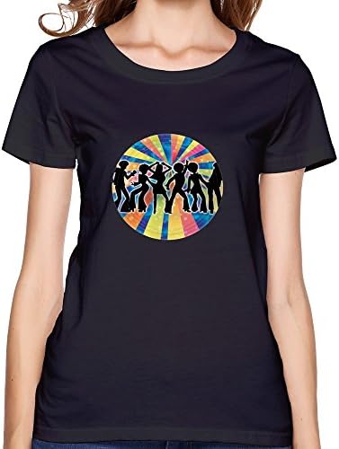 70s Disco Metallic Plates Customize T-shirts 100%cotton For Woman XS
