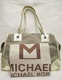 Michael Kors Milibrook Large Satchel Bige/Wht/Gld Bag