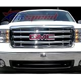 2007-UP GMC Sierra Chrome Grille Overlay by CWZ