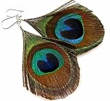 Peacock Feather Earrings